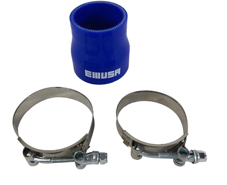 2.75" to 2.25" Universal 4Ply Straight Silicone Hose Coupler Blue+2x