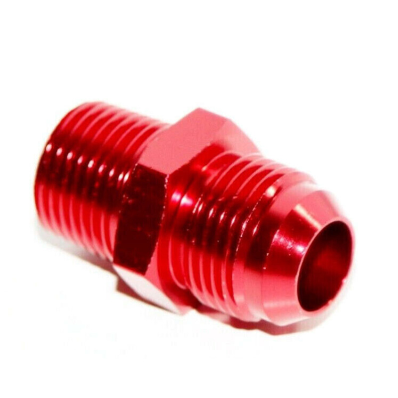 RED ANODIZED ALUMINUM 10-AN AN10 5/8"ADAPTER FEMALE FLARE END PLUG/NUT FITTING E - Foto 11